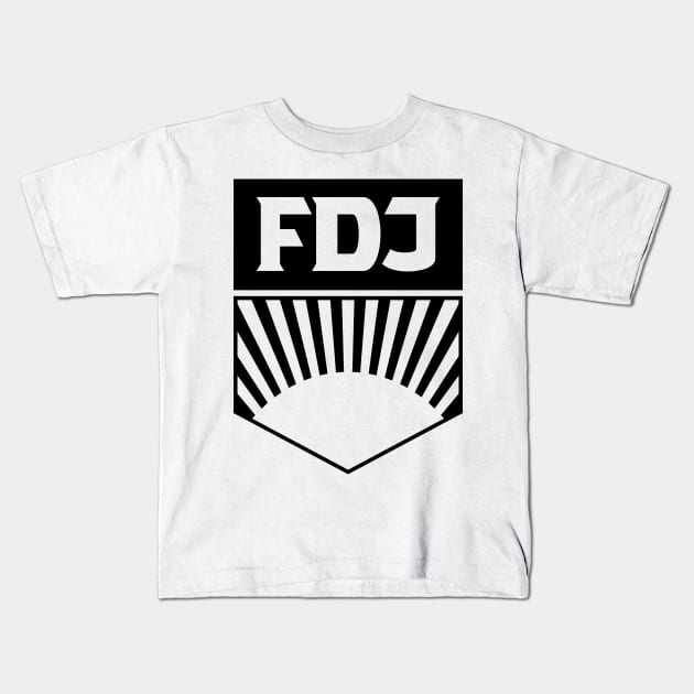 FDJ - Free German Youth Logo (black) Kids T-Shirt by GetThatCar